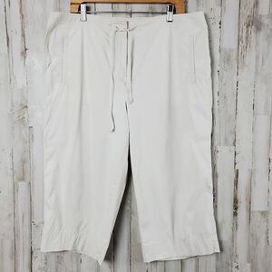 Talbots Stretch Capri Pants Tan Size 18